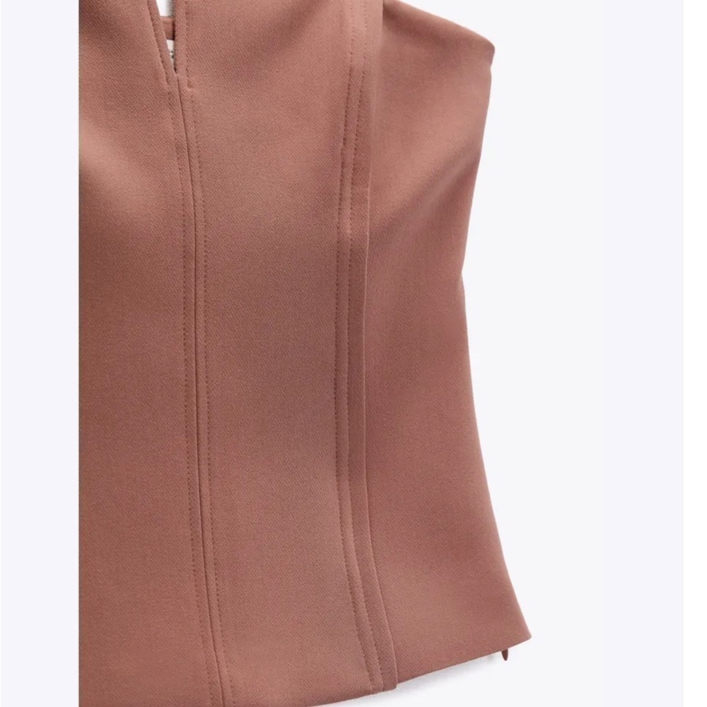 Zara seamed bustier Top size M NWT - Picture 4 of 7